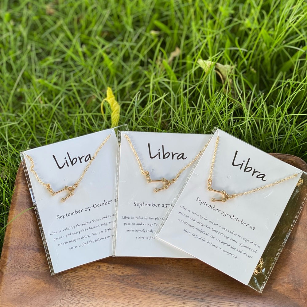 Astrology necklace Libra